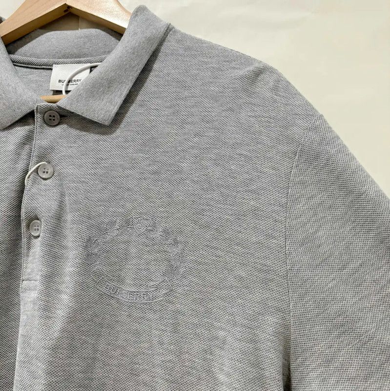 Burberry Burberry Gray Short Sleeve Logo Polo Shirt Size US XXL / EU 58 / 5 - 5 Thumbnail