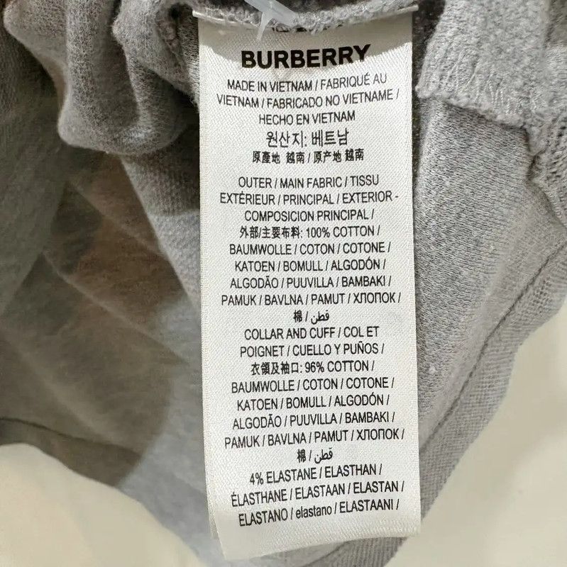 Burberry Burberry Gray Short Sleeve Logo Polo Shirt Size US XXL / EU 58 / 5 - 6 Thumbnail