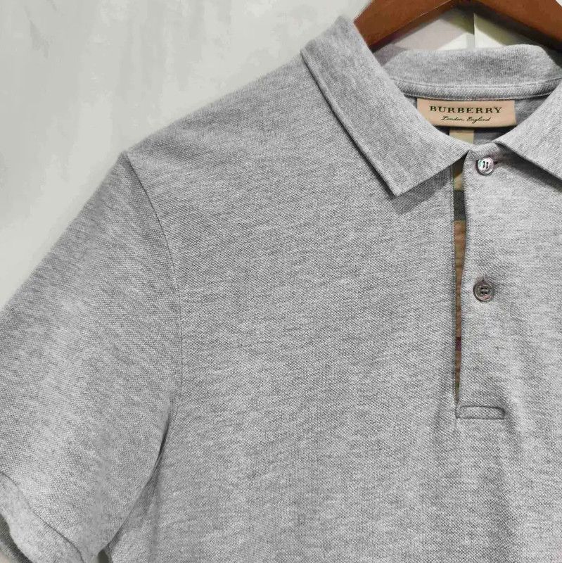 Burberry Burberry Men's Summer Grey Short Sleeve Polo Size US M / EU 48-50 / 2 - 4 Thumbnail