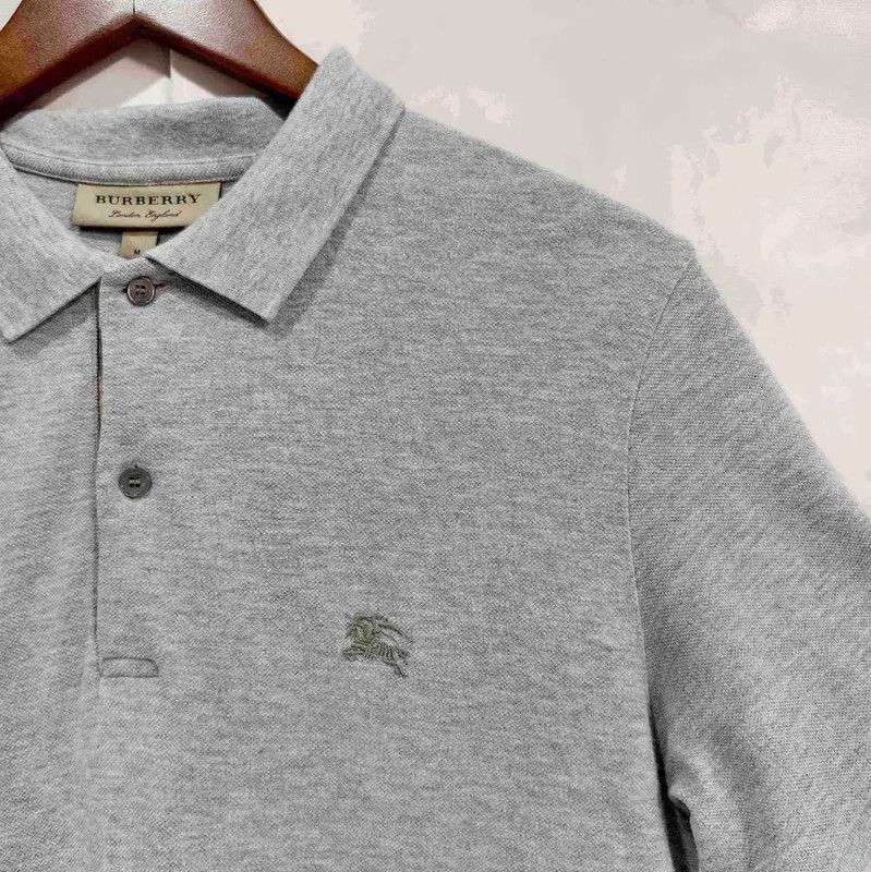 Burberry Burberry Men's Summer Grey Short Sleeve Polo Size US M / EU 48-50 / 2 - 5 Thumbnail