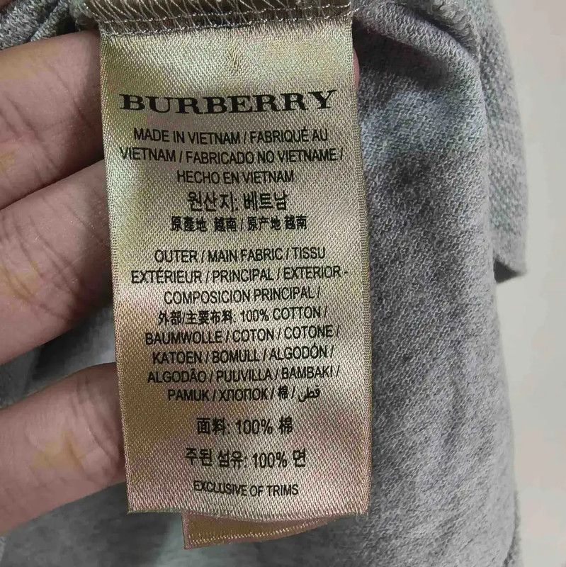 Burberry Burberry Men's Summer Grey Short Sleeve Polo Size US M / EU 48-50 / 2 - 6 Thumbnail