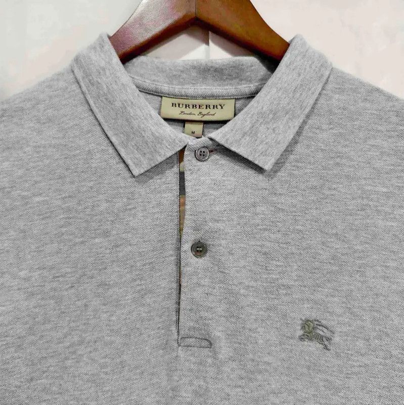 Burberry Burberry Men's Summer Grey Short Sleeve Polo Size US M / EU 48-50 / 2 - 3 Thumbnail