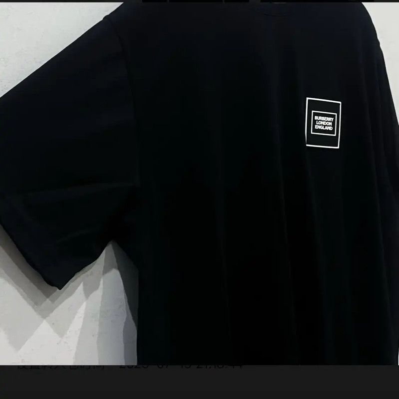 Burberry Burberry Black Cotton T-Shirt for Men Size US XS / EU 42 / 0 - 3 Thumbnail