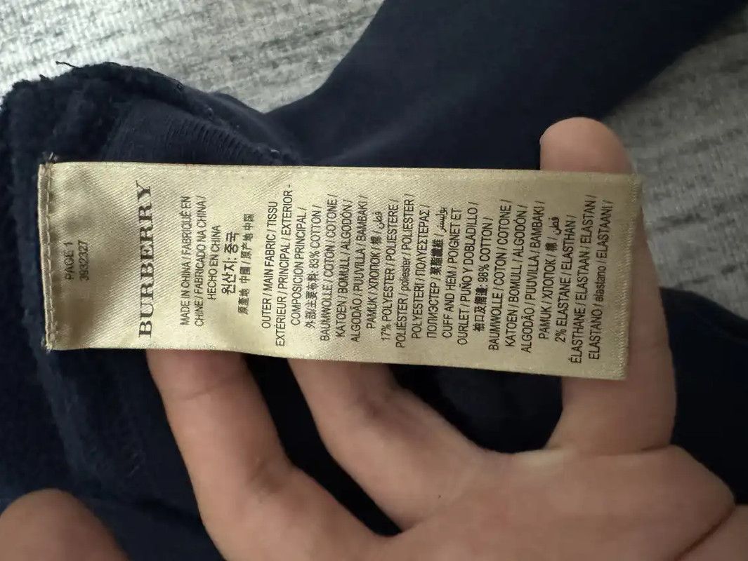 Burberry Burberry Navy Cotton Logo Sweatshirt for Men Size US M / EU 48-50 / 2 - 4 Thumbnail