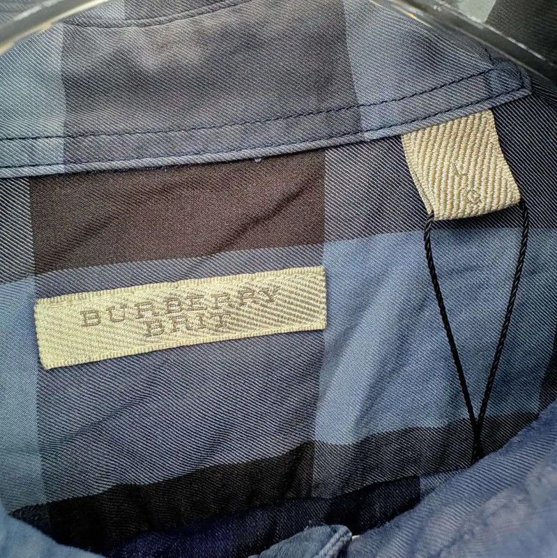 Burberry Burberry Blue Long Sleeve Men's Shirt Size US L / EU 52-54 / 3 - 3 Thumbnail