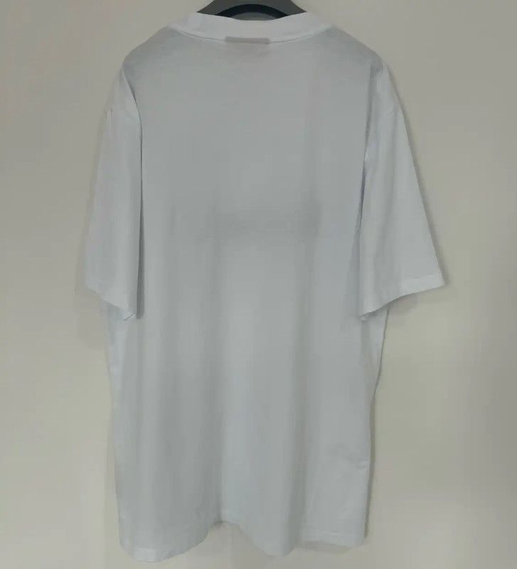 Burberry Burberry White Cotton Men’s Short Sleeve T-Shirt Size US L / EU 52-54 / 3 - 2 Thumbnail