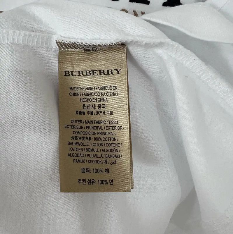 Burberry Burberry White Cotton Men’s Short Sleeve T-Shirt Size US L / EU 52-54 / 3 - 6 Thumbnail
