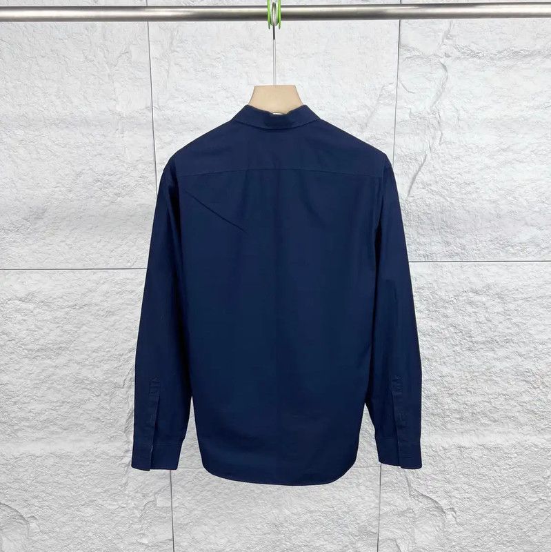 Burberry Burberry Navy Cotton Long Sleeve Shirt Size US S / EU 44-46 / 1 - 2 Thumbnail