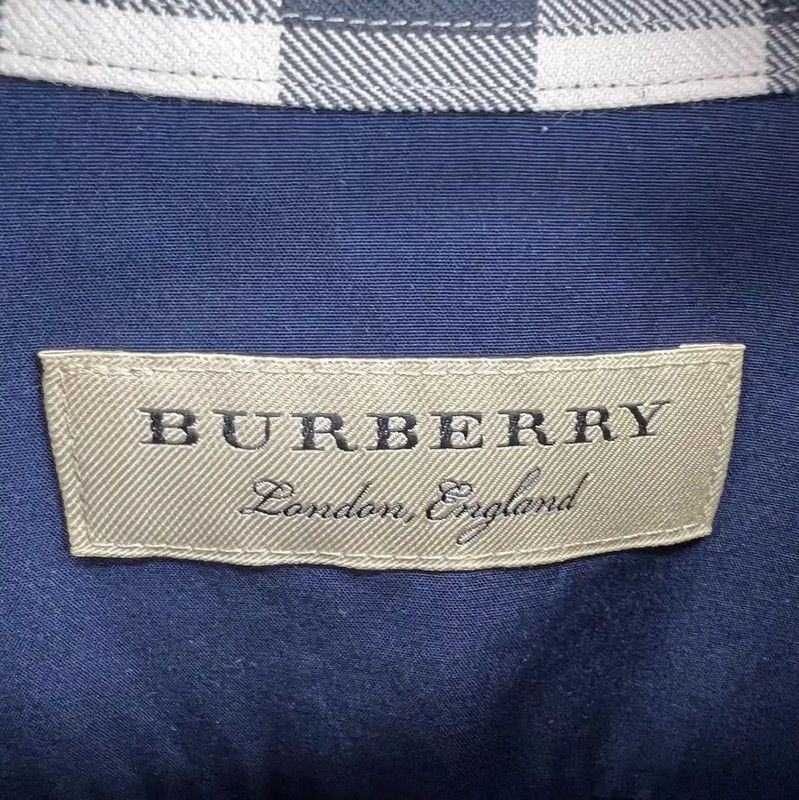 Burberry Burberry Navy Cotton Long Sleeve Shirt Size US S / EU 44-46 / 1 - 3 Thumbnail