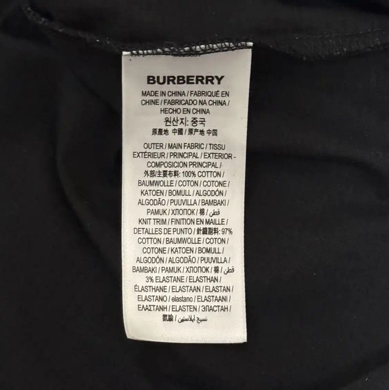 Burberry Burberry Black Cotton Men's T-shirt Size US M / EU 48-50 / 2 - 5 Thumbnail