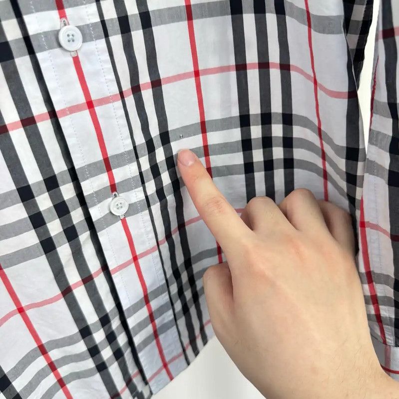 Burberry Burberry Multicolor Logo Plaid Long Sleeve Shirt Size US L / EU 52-54 / 3 - 5 Thumbnail