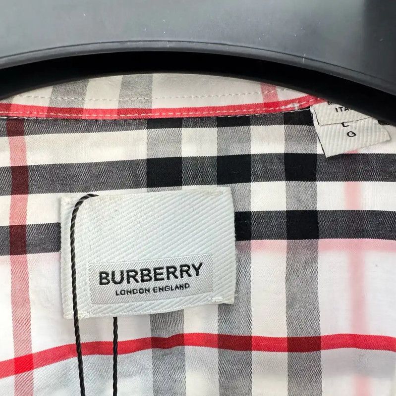 Burberry Burberry Multicolor Logo Plaid Long Sleeve Shirt Size US L / EU 52-54 / 3 - 6 Thumbnail