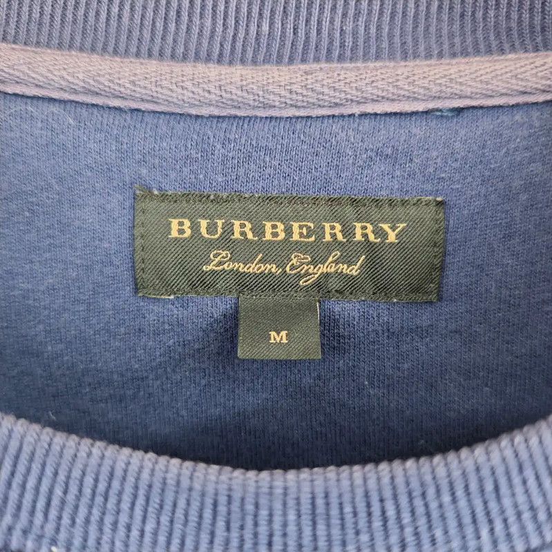 Burberry Burberry Navy Cotton Long Sleeve Sweatshirt Size US M / EU 48-50 / 2 - 3 Thumbnail