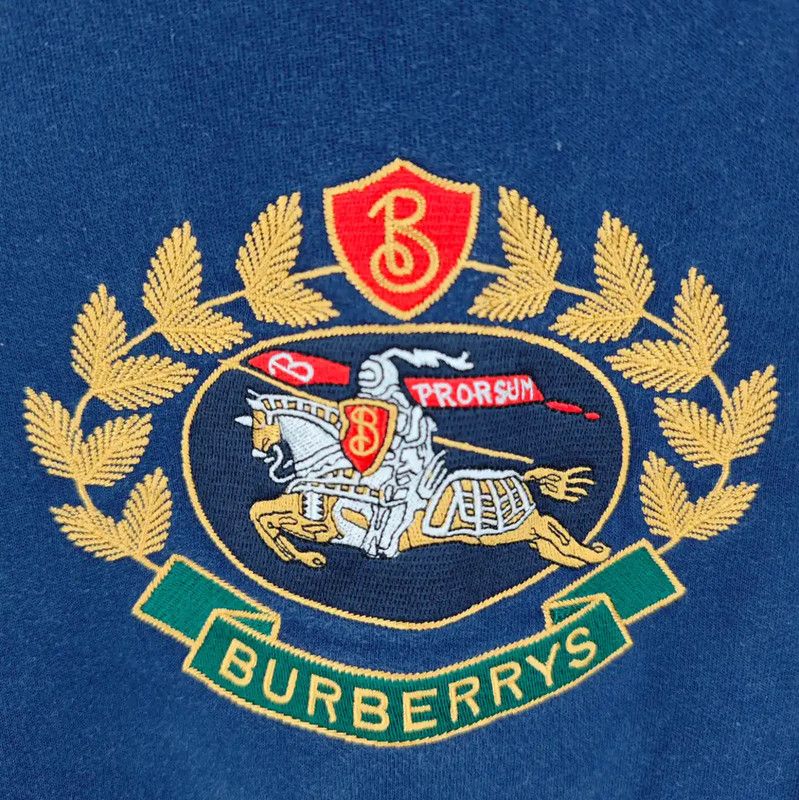 Burberry Burberry Navy Cotton Long Sleeve Sweatshirt Size US M / EU 48-50 / 2 - 5 Thumbnail