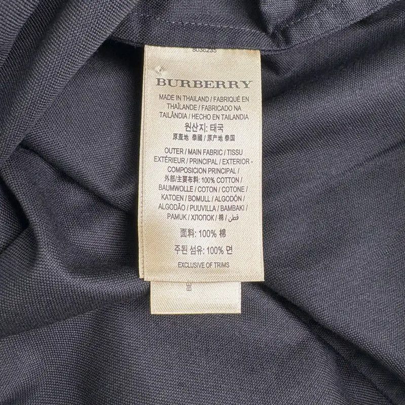 Burberry Burberry Black Cotton Blend Long Sleeve Shirt Size US L / EU 52-54 / 3 - 4 Thumbnail