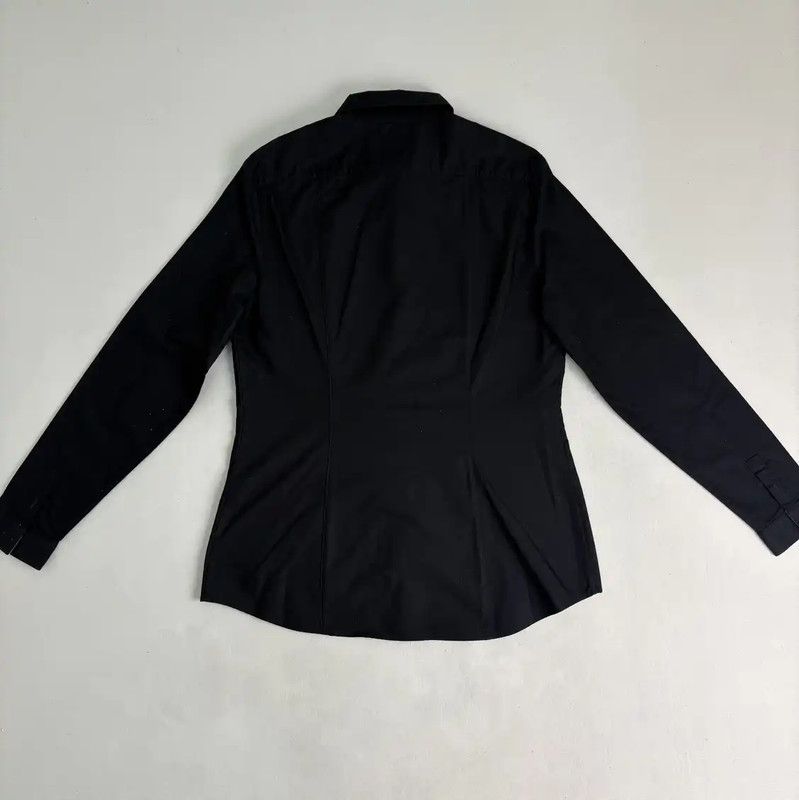 Burberry Burberry Black Cotton Blend Long Sleeve Shirt Size US L / EU 52-54 / 3 - 2 Thumbnail
