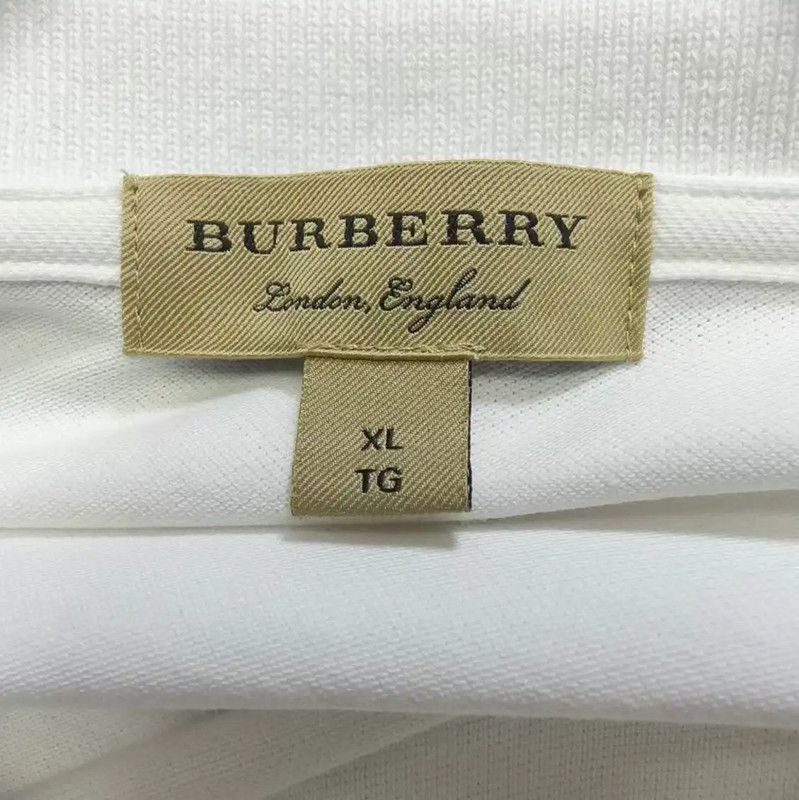 Burberry Burberry White Cotton Long Sleeve Polo Shirt Size US XL / EU 56 / 4 - 3 Thumbnail