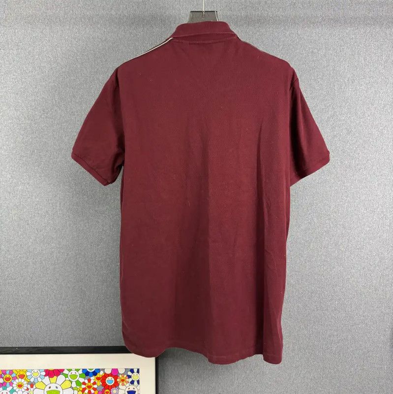 Burberry Burberry Red Men's Polo Shirt Size US M / EU 48-50 / 2 - 2 Thumbnail
