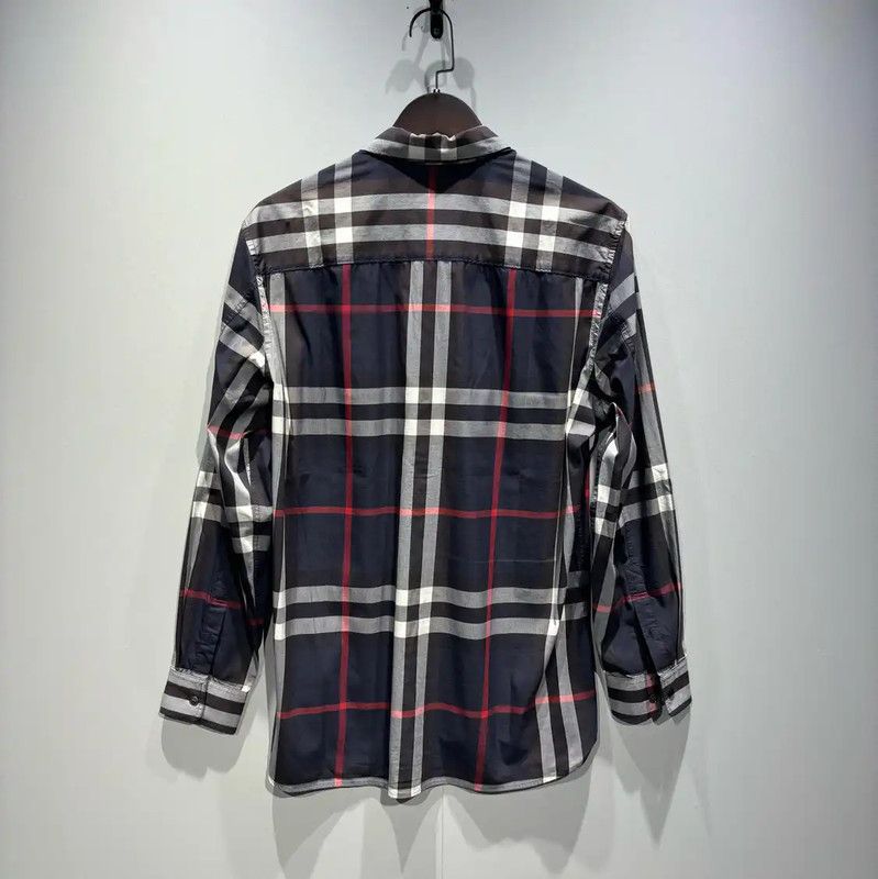 Burberry Burberry Men's Blue Cotton Shirt Size US M / EU 48-50 / 2 - 2 Thumbnail