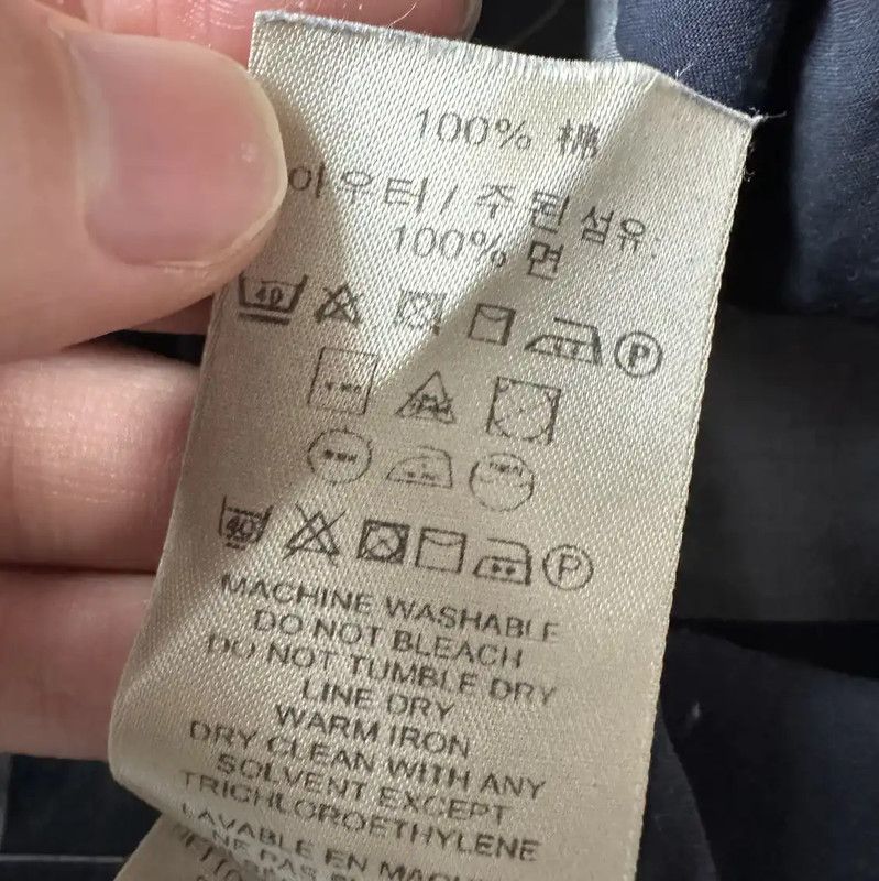 Burberry Burberry Gray Cotton Logo Long Sleeve Shirt Size US M / EU 48-50 / 2 - 5 Thumbnail