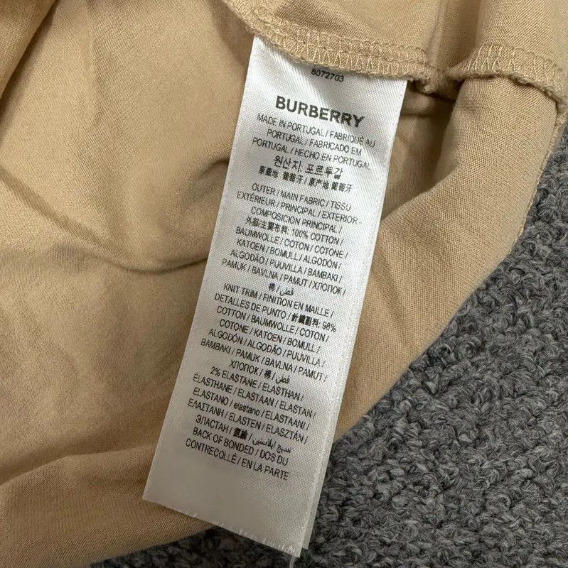 Burberry Burberry Khaki Cotton Men's T-Shirt Size US S / EU 44-46 / 1 - 4 Thumbnail