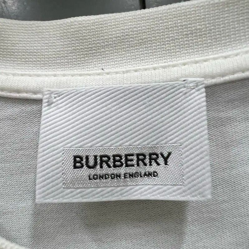 Burberry Burberry Summer White Cotton Logo T-shirt Size US S / EU 44-46 / 1 - 4 Thumbnail