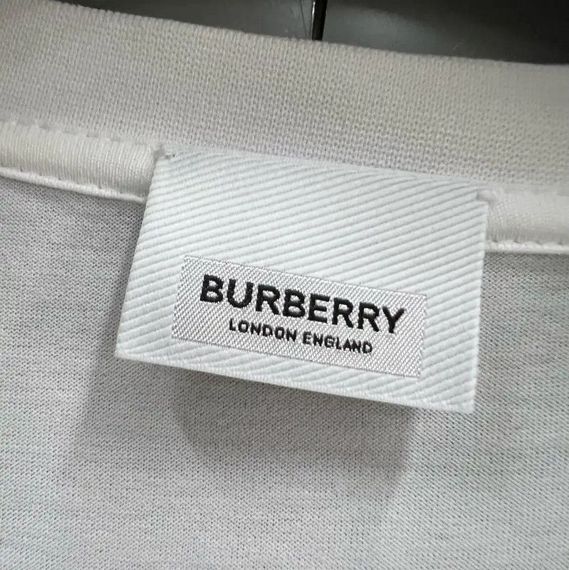 Burberry Burberry Men's Short Sleeve White Cotton T-Shirt Size US XS / EU 42 / 0 - 2 Thumbnail