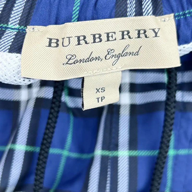 Burberry Burberry Men's Blue Checkered Cotton Shorts Size US 26 / EU 42 - 3 Thumbnail