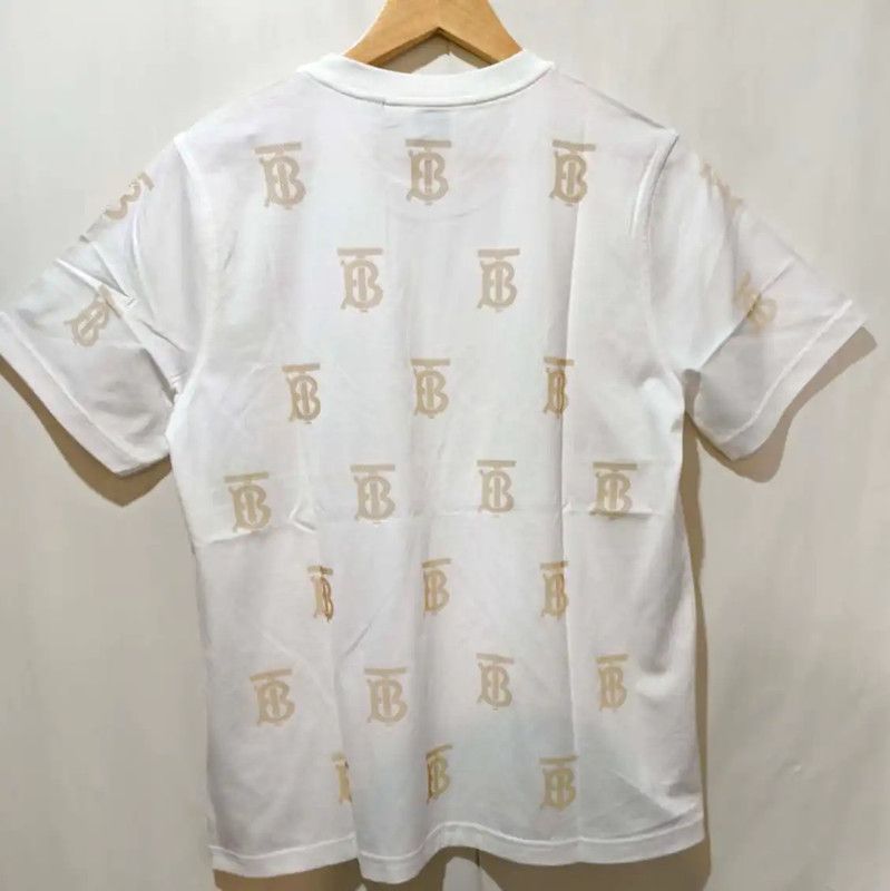 Burberry Burberry Logo White Cotton Short Sleeve T-Shirt Size US L / EU 52-54 / 3 - 2 Thumbnail