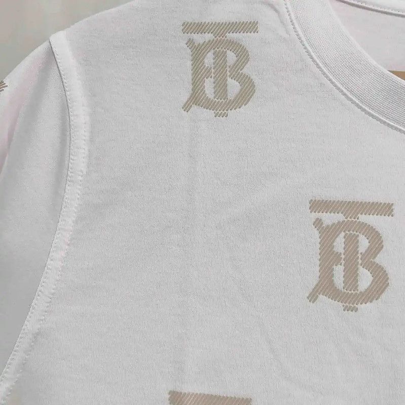 Burberry Burberry Logo White Cotton Short Sleeve T-Shirt Size US L / EU 52-54 / 3 - 4 Thumbnail