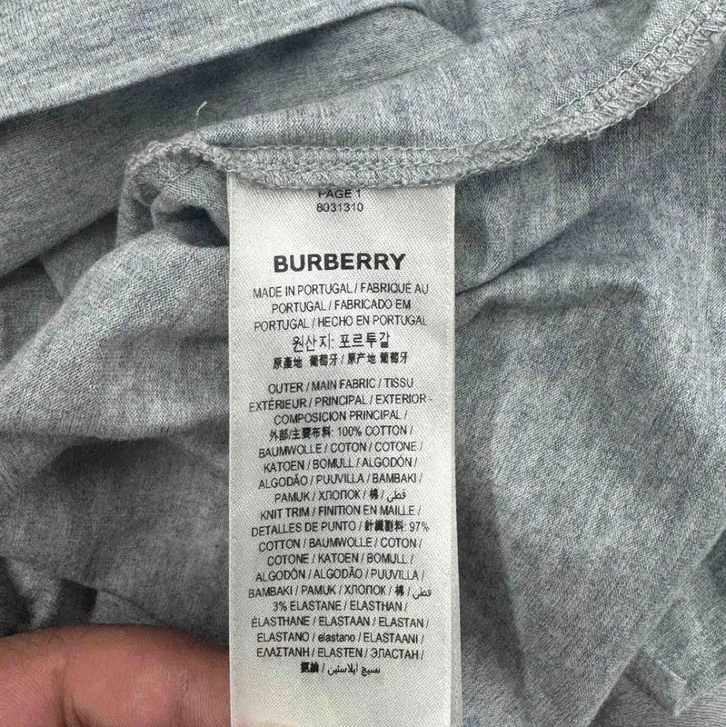 Burberry Burberry Gray T-Shirt for Men Size US M / EU 48-50 / 2 - 4 Thumbnail