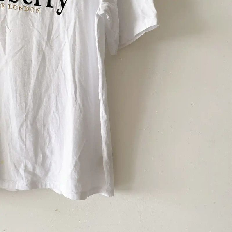 Burberry Burberry Summer White Cotton Logo Men's T-Shirt Size US S / EU 44-46 / 1 - 6 Thumbnail