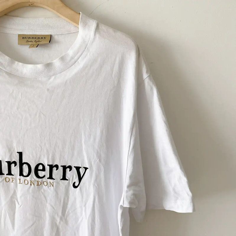 Burberry Burberry Summer White Cotton Logo Men's T-Shirt Size US S / EU 44-46 / 1 - 4 Thumbnail