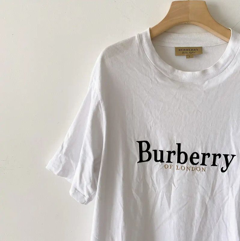 Burberry Burberry Summer White Cotton Logo Men's T-Shirt Size US S / EU 44-46 / 1 - 3 Thumbnail