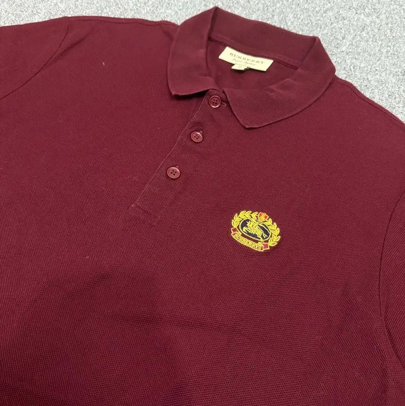 Burberry Burberry Red Cotton Polo Shirt for Men Size US XL / EU 56 / 4 - 3 Thumbnail