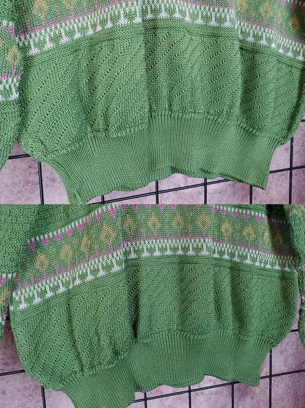 Burberry Burberry Green Knitted Long Sleeve Sweater Size US L / EU 52-54 / 3 - 7 Thumbnail
