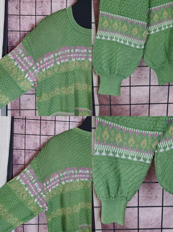 Burberry Burberry Green Knitted Long Sleeve Sweater Size US L / EU 52-54 / 3 - 5 Thumbnail
