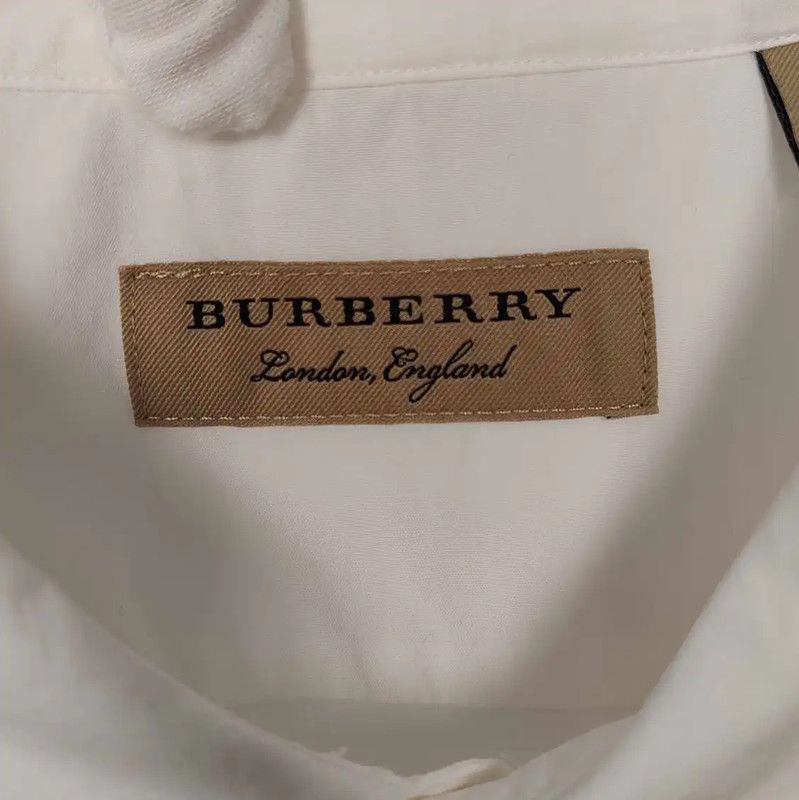 Burberry Burberry White Cotton Long Sleeve Shirt Size US XL / EU 56 / 4 - 3 Thumbnail