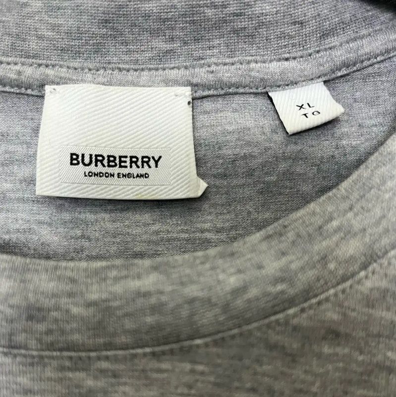 Burberry Burberry Gray Cotton Men’s T-Shirt Size US XL / EU 56 / 4 - 3 Thumbnail