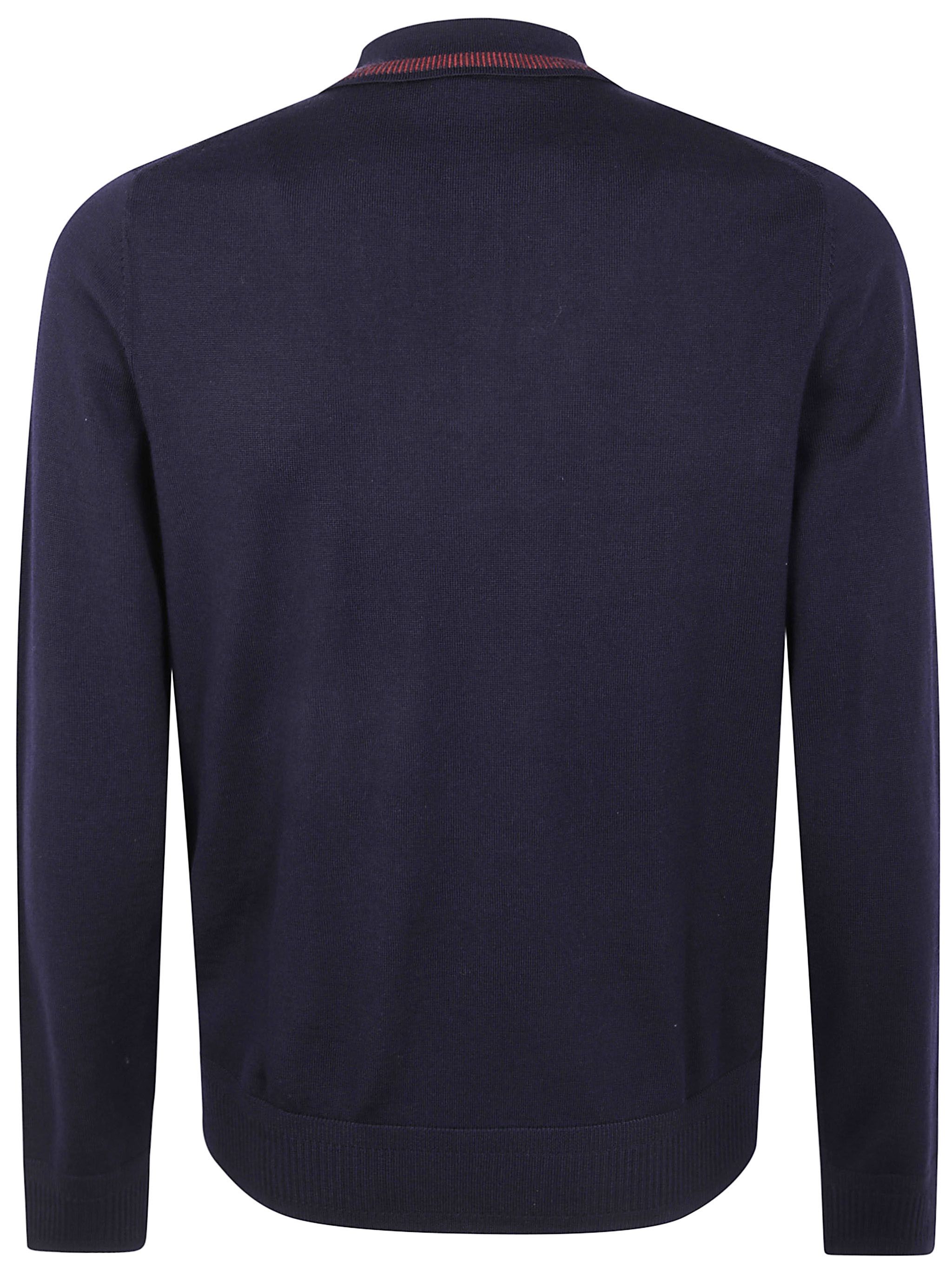 MENS SWEATER LS POLO