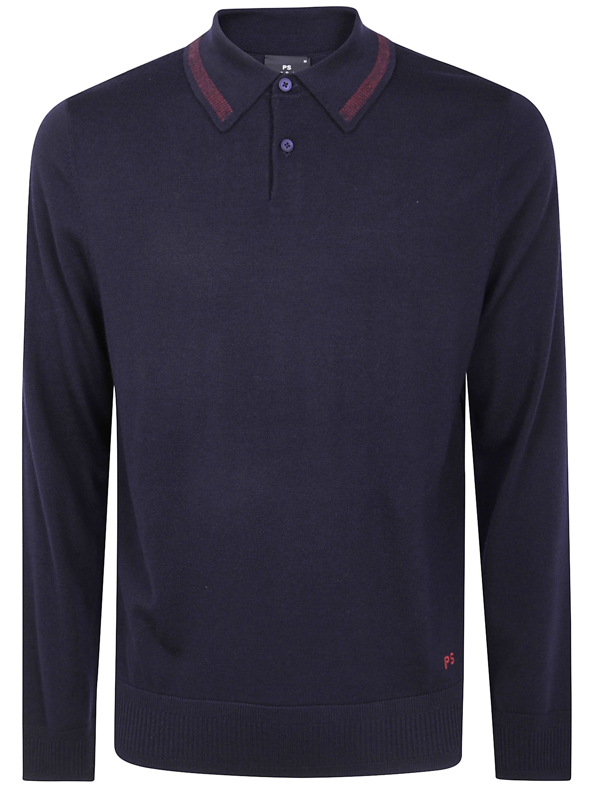 MENS SWEATER LS POLO