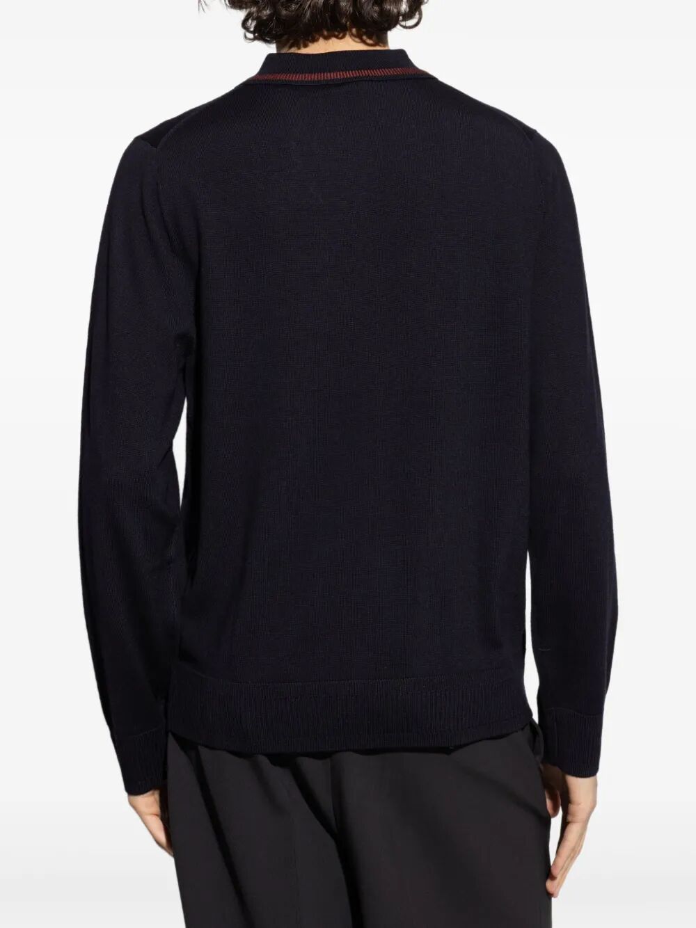 MENS SWEATER LS POLO