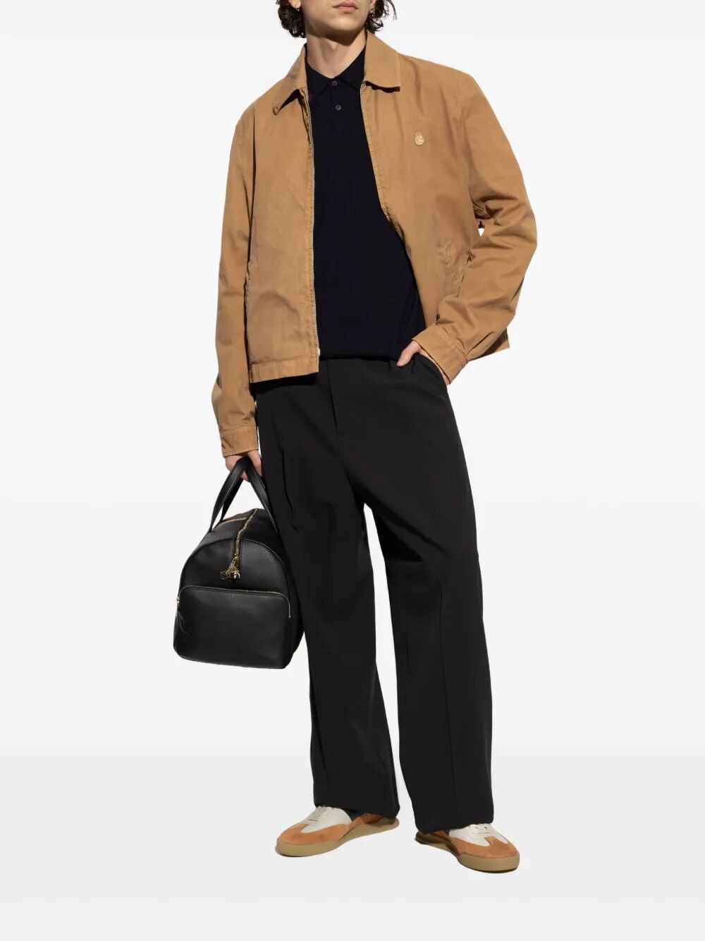 MENS SWEATER LS POLO
