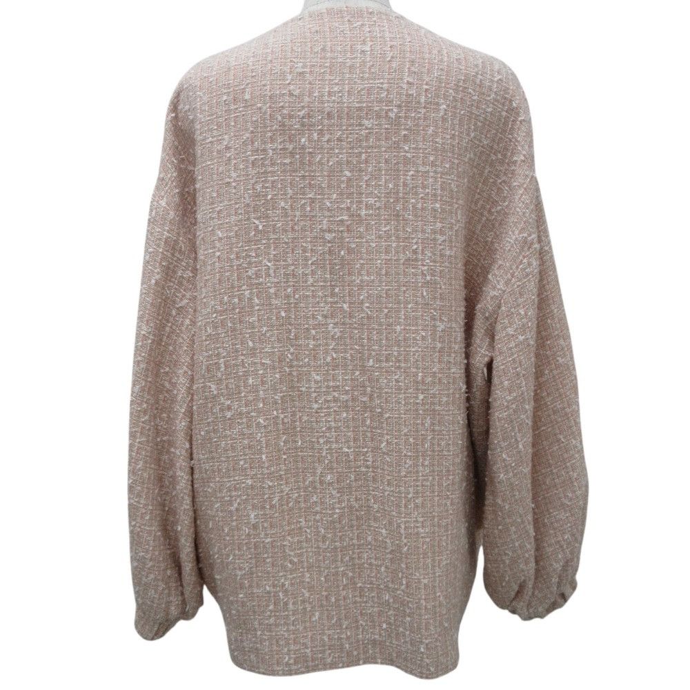 Other Other yori Wool Mix Tweed No Collar Jacket Others Outerwear DUTY FREE for USA Size ONE SIZE - 3 Thumbnail