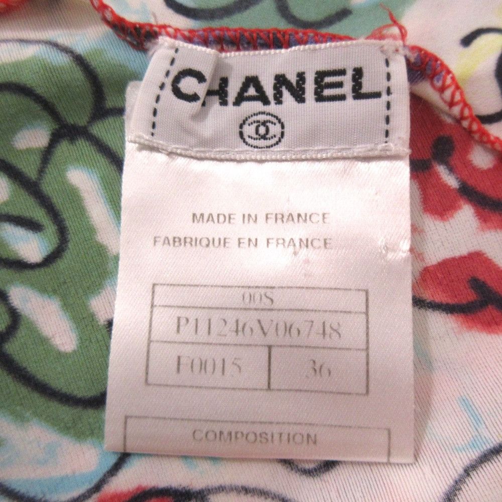Chanel Chanel Chanel Camellia T-shirt Cotton T-Shirts P11246 DUTY FREE for USA Size ONE SIZE - 8 Thumbnail