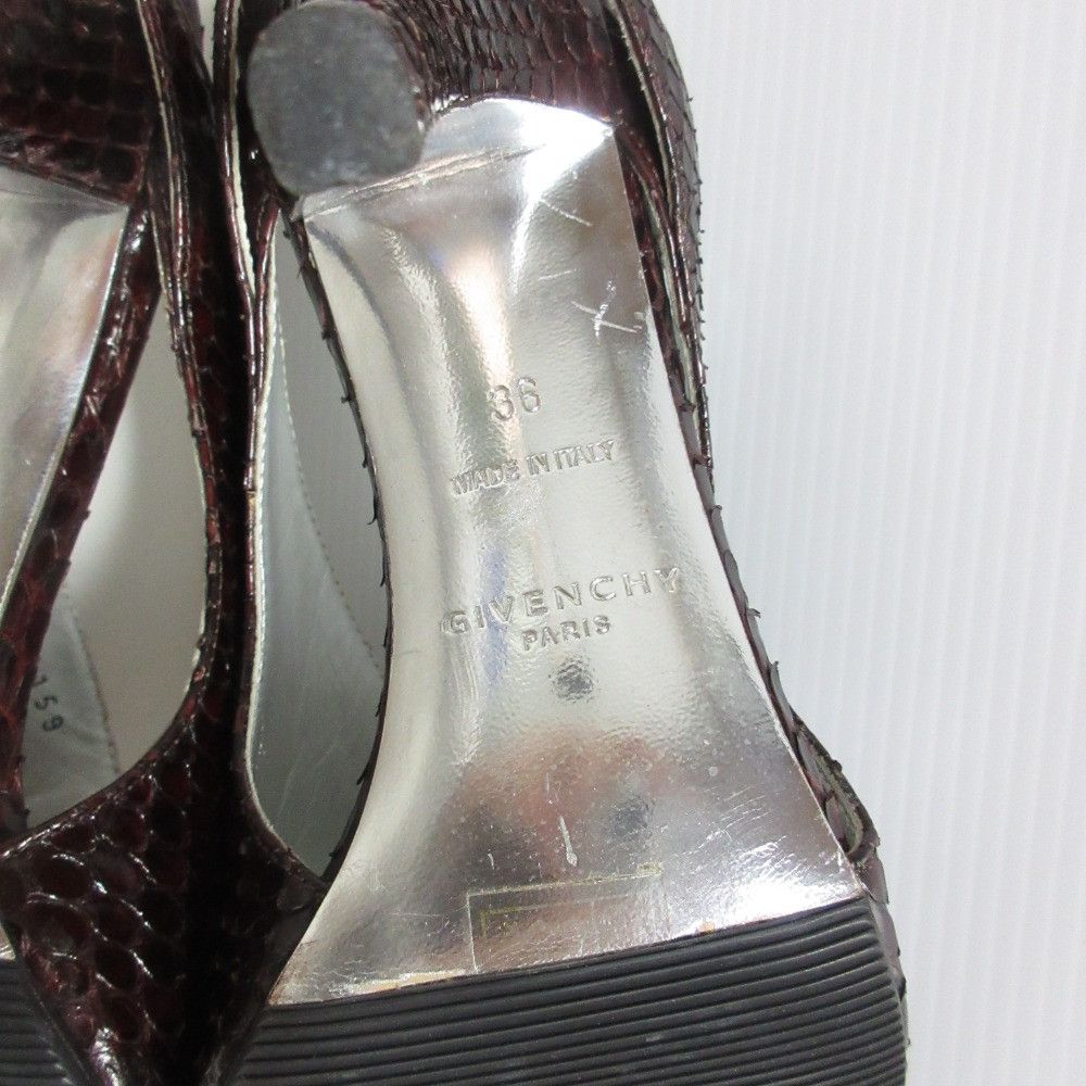 Givenchy Givenchy Givenchy Python Leather Sandals Natural Material Shoes DUTY FREE for USA Size ONE SIZE - 6 Thumbnail