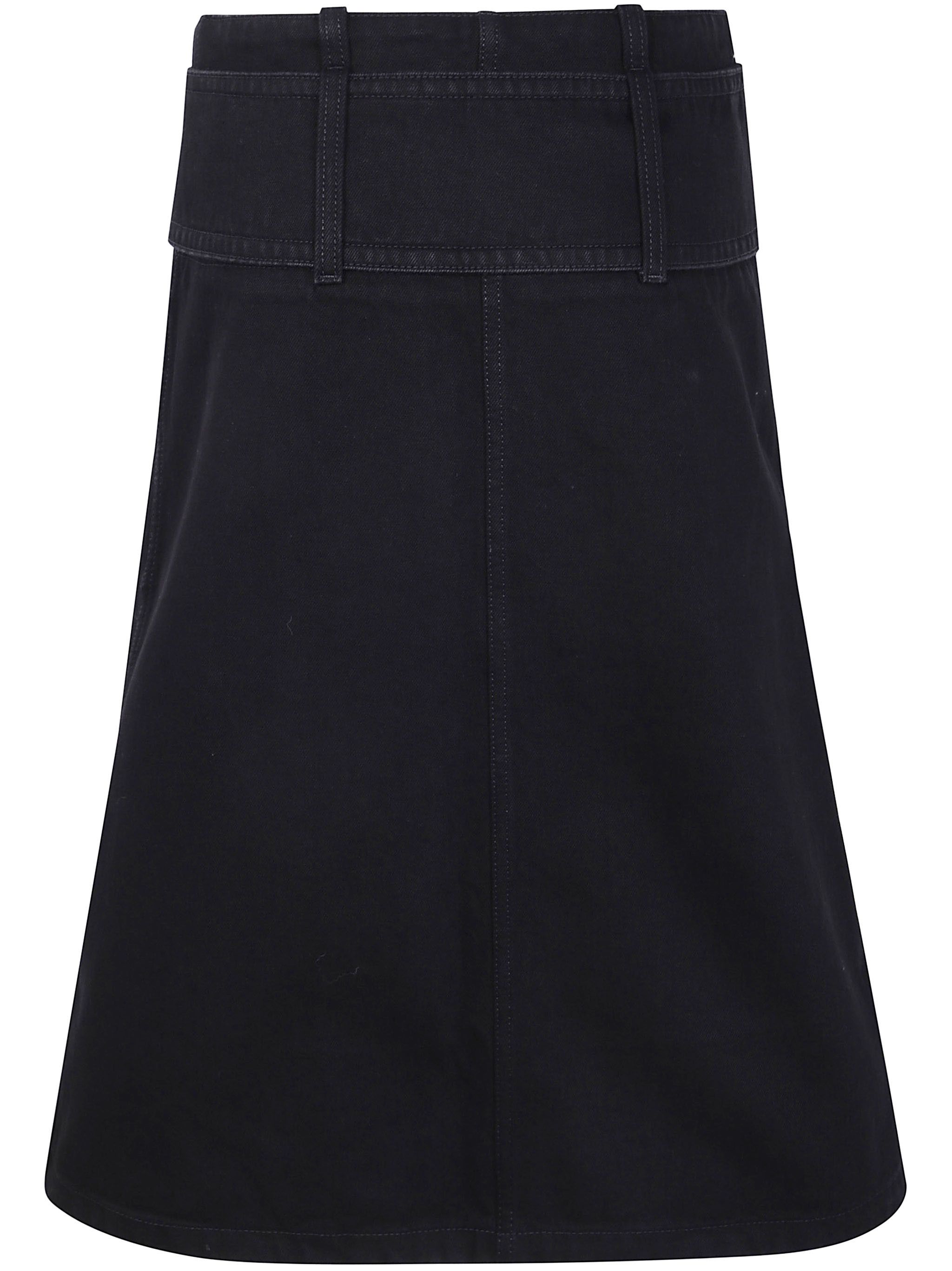 Patou ZIPPED MIDI BELTED SKIRT Size 27" / US 4 / IT 40 - 4 Thumbnail