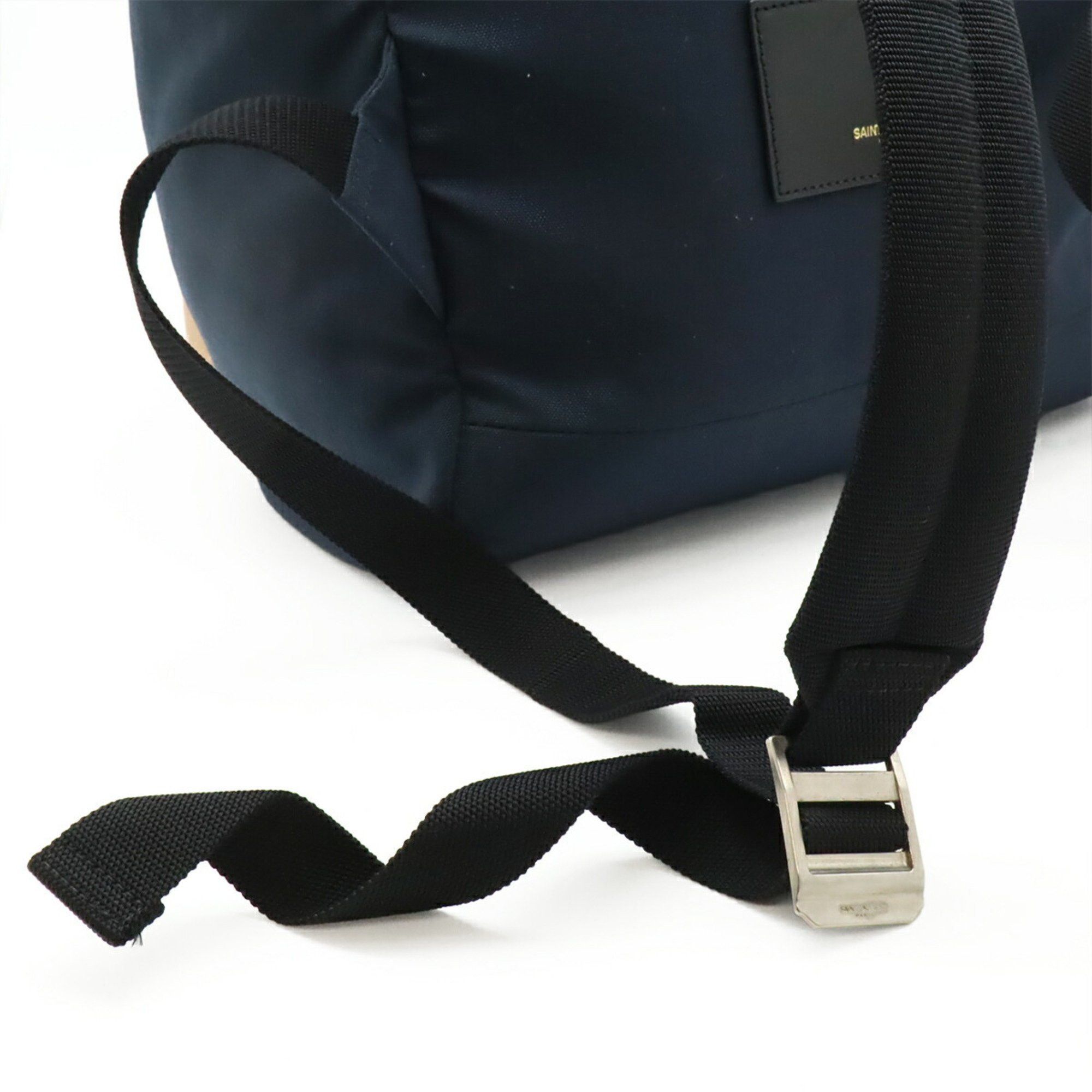 Yves Saint Laurent SAINT LAURENT PARIS YSL Yves Saint Laurent Hunting Rock Sack Backpack in Navy Canvas (342609) Size ONE SIZE - 6 Thumbnail