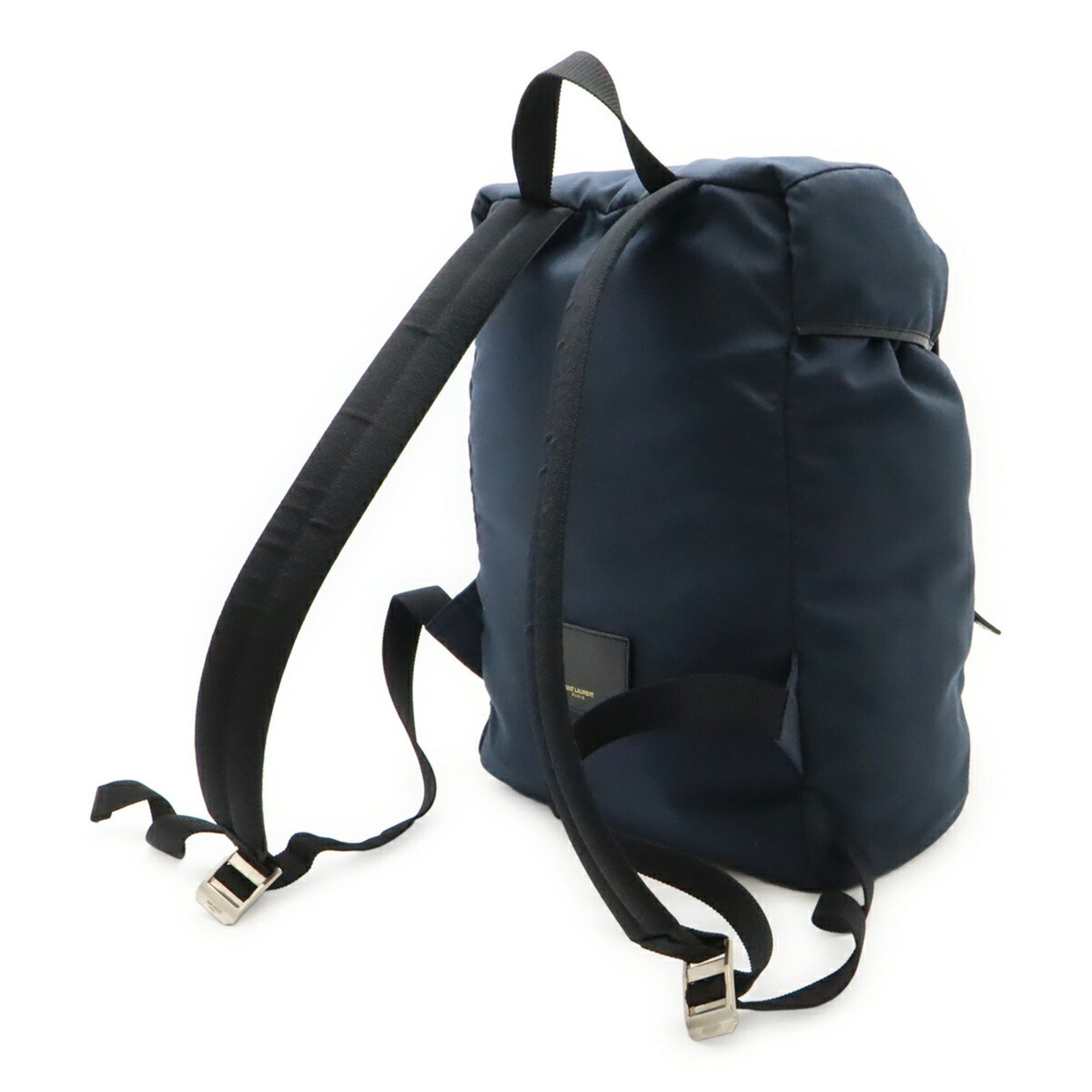 Yves Saint Laurent SAINT LAURENT PARIS YSL Yves Saint Laurent Hunting Rock Sack Backpack in Navy Canvas (342609) Size ONE SIZE - 3 Thumbnail