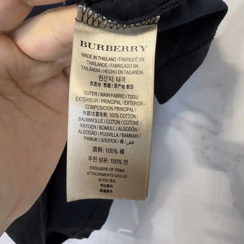 Burberry Burberry Men's Black Logo Short Sleeve T-shirt Size US L / EU 52-54 / 3 - 5 Thumbnail